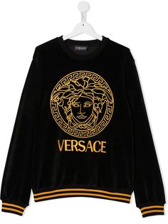 Young Versace толстовка Medusa с вышитым логотипом