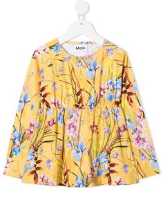 Molo блузка с цветочным принтом и сборками