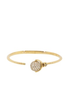 Shamballa Jewels браслет-кафф Nyima из желтого золота с бриллиантами