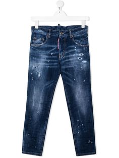 Dsquared2 Kids джинсы скинни Icon с эффектом потертости