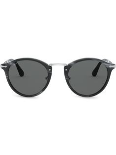 Persol солнцезащитные очки в оправе с эффектом металлик