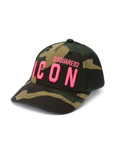 Dsquared2 Kids камуфляжная кепка с логотипом