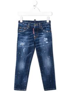 Dsquared2 Kids джинсы скинни Icon с эффектом потертости