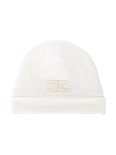 Elisabetta Franchi La Mia Bambina logo-embroidered beanie