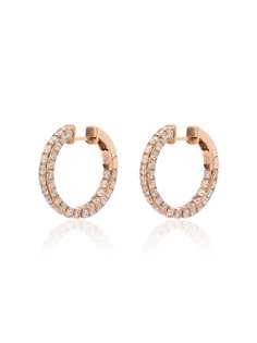 SHAY серьги-кольца из розового золота с бриллиантами