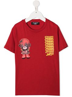 Neil Barrett Kids футболка Ziggie с принтом