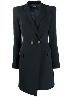 Elisabetta Franchi двубортное платье-смокинг