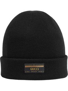 Gucci шапка бини с нашивкой-логотипом