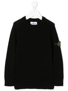 Stone Island Junior джемпер с нашивкой-логотипом