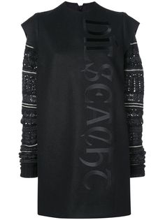 Vera Wang платье с трикотажными рукавами и узором фер-айл