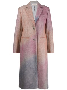 Nina Ricci однобортное пальто с эффектом разбрызганной краски