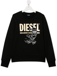 Diesel Kids джемпер с логотипом и длинными рукавами