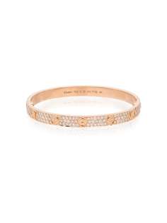 777 браслет Cartier Love из розового золота с бриллиантами