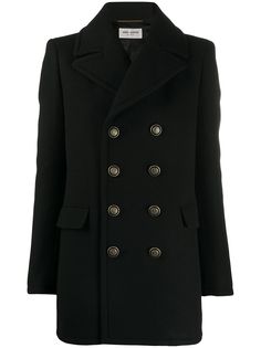 Saint Laurent двубортный бушлат
