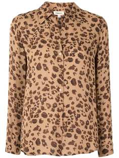 LAgence рубашка с леопардовым принтом и длинными рукавами L'agence