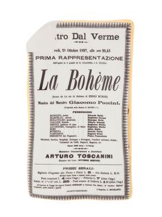 Fornasetti пепельница с золотистой отделкой La Boheme