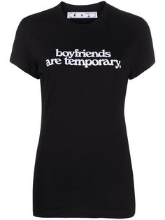 Off-White футболка с надписью