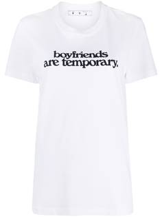 Off-White футболка с надписью