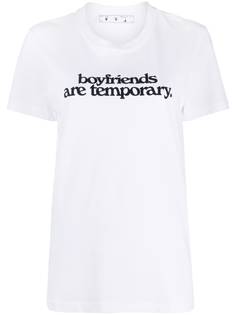 Off-White футболка с надписью