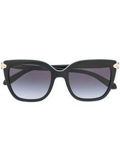 Bvlgari солнцезащитные очки в квадратной оправе с затемненными линзами