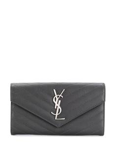 Saint Laurent большой кошелек с монограммой