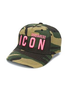 Dsquared2 Kids кепка с камуфляжным принтом и вышитым логотипом