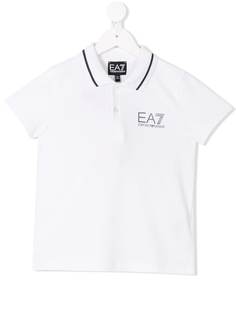 Ea7 Kids logo polo shirt