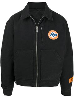 Heron Preston стеганая куртка-рубашка с бахромой