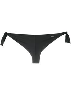 Emporio Armani плавки бикини с завязками и логотипом