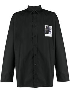 Raf Simons рубашка с графичным принтом