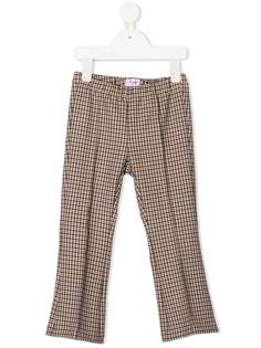 Il Gufo клетчатые брюки прямого кроя