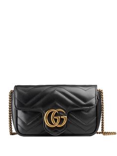 Gucci стеганая мини-сумка GG Marmont