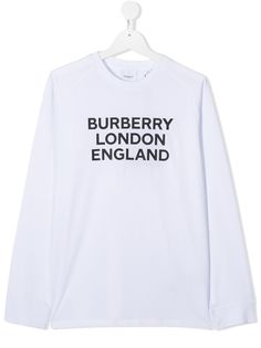 Burberry Kids футболка с круглым вырезом и графичным принтом