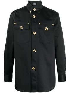 Versace куртка с длинными рукавами и декором Medusa на пуговицах