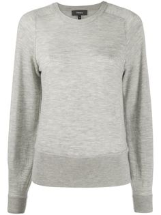 Theory кашемировый джемпер с круглым вырезом