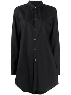 Black Comme Des Garçons удлиненная рубашка с длинными рукавами