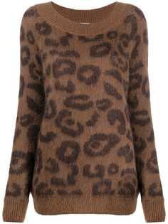P.A.R.O.S.H. джемпер с леопардовым принтом