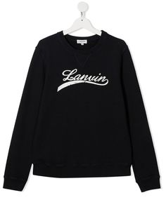 LANVIN Enfant джемпер с вышитым логотипом