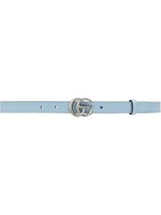 Gucci узкий ремень с пряжкой Double G