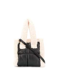 STAND STUDIO сумка-тоут с фактурной вставкой