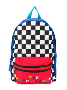 The Marc Jacobs Kids клетчатый рюкзак с логотипом