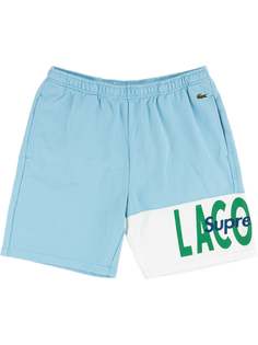 Supreme спортивные шорты из коллаборации с Lacoste