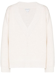Bottega Veneta джемпер оверсайз с V-образным вырезом