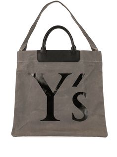 Ys парусиновая сумка-шопер с логотипом Y's