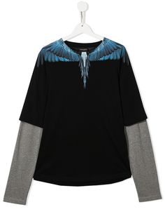 Marcelo Burlon County Of Milan Kids топ с круглым вырезом и принтом