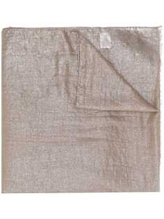 Brunello Cucinelli шарф с бахромой и эффектом металлик