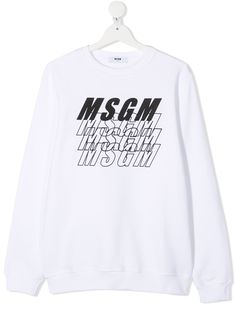 Msgm Kids толстовка с логотипом