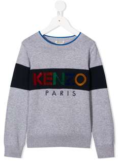 Kenzo Kids джемпер с вышитым логотипом