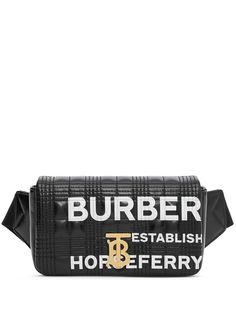 Burberry стеганая поясная сумка Lola с принтом Horseferry