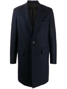 AMI Paris однобортное пальто длины миди